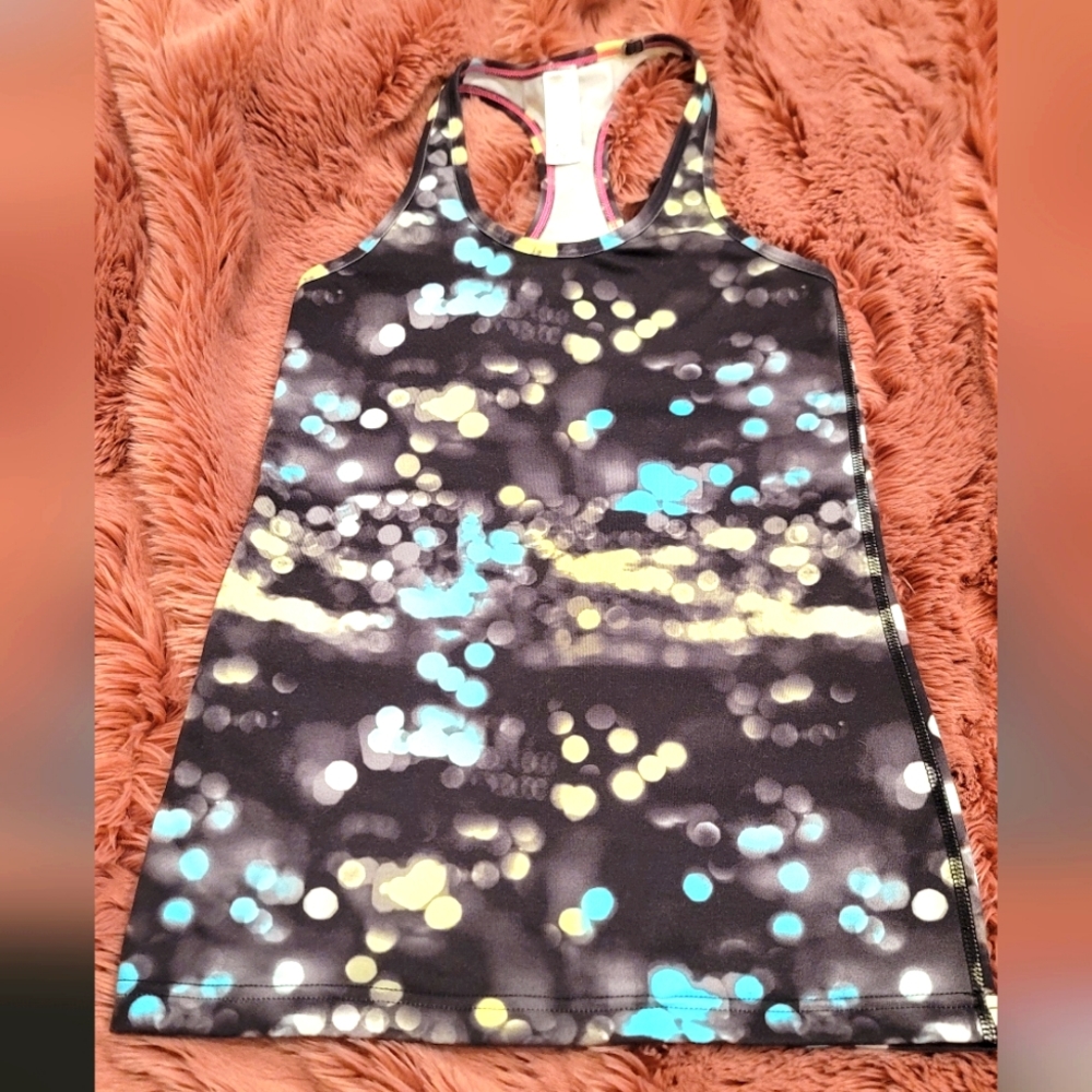 Ivivva by Lululemon Spotted Racer Back Tank Top, Girls 10